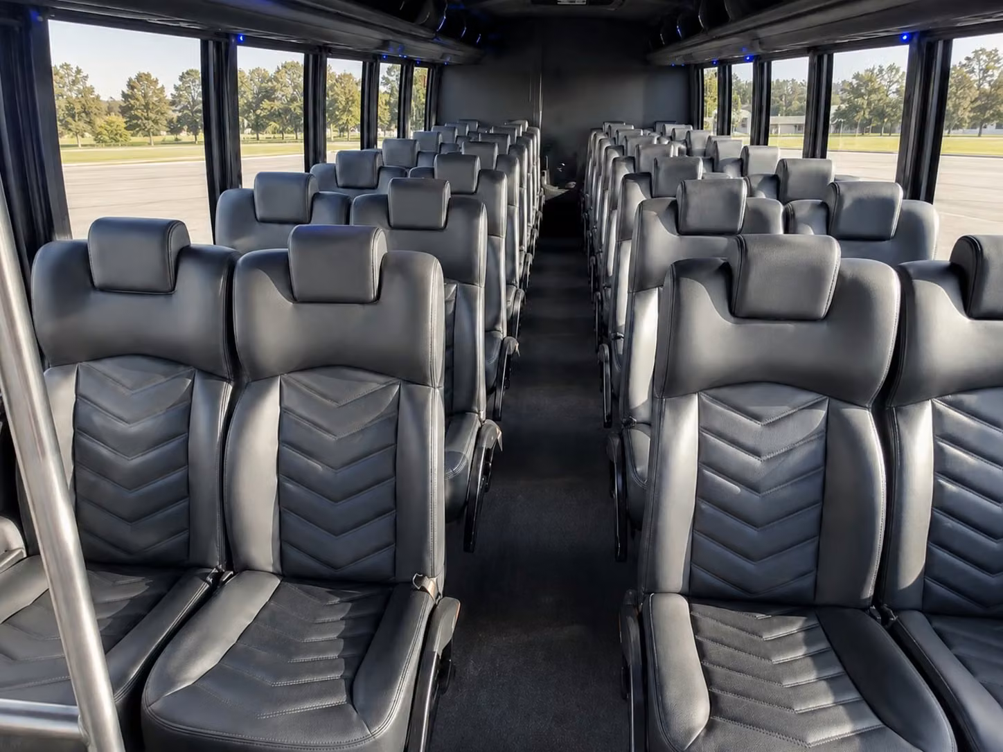 18 passenger minibus interior